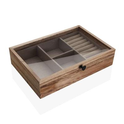 Doos-Juwelenkistje Versa Paulownia hout 19 x 11,8 x 18 cm
