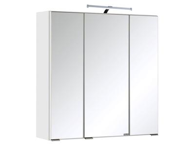 HELD Badkamer spiegelkast Bologna 3D (LED opbouwlamp, Wit, Breite: 60 cm)