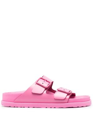 Birkenstock claquettes Arizona à logo embossé - Rose