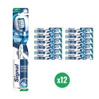 Signal - White System - Tandenborstel - Soft - 12 stuks - Voordeelverpakking