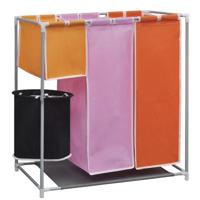 VidaXL 3-delige wassorteerder met wasmand