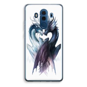 Yin Yang Dragons: Huawei Mate 10 Pro Transparant Hoesje
