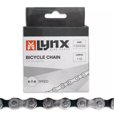 Lynx derailleur ketting 6/7/8 - 116 schakels - zwart