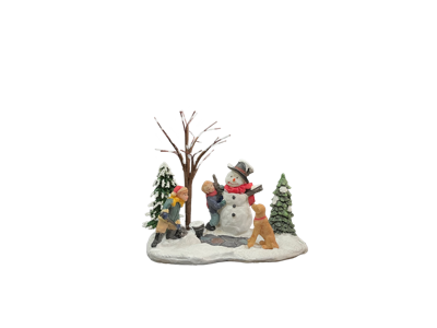 Kinderen Bouwen Sneeuwpop - Oosterik home