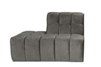 LABEL51 Bank Valentino - Taupe - Cosmo - Ottomane Links Voorstaand LABEL51 Bank Valentino - Taupe - Cosmo - Ottomane Links Voorstaand