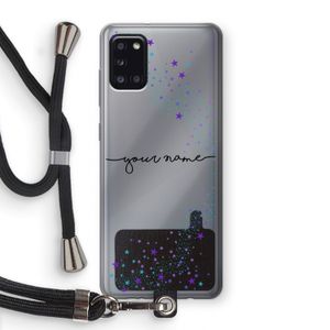 Sterren: Samsung Galaxy A31 Transparant Hoesje met koord
