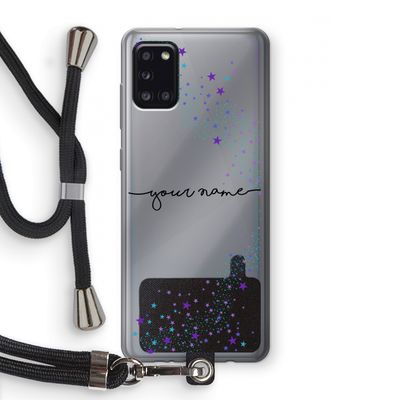 Sterren: Samsung Galaxy A31 Transparant Hoesje met koord
