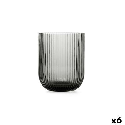 Glas Bidasoa Fosil Grijs Glas 280 ml (6 Stuks)