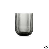 Glas Bidasoa Fosil Grijs Glas 280 ml (6 Stuks)