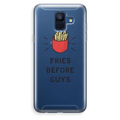 Fries before guys: Samsung Galaxy A6 (2018) Transparant Hoesje