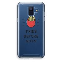 Fries before guys: Samsung Galaxy A6 (2018) Transparant Hoesje