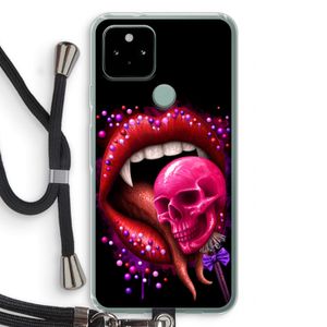 Dodelijk zoet: Pixel 5 Transparant Hoesje met koord