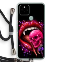 Dodelijk zoet: Pixel 5 Transparant Hoesje met koord