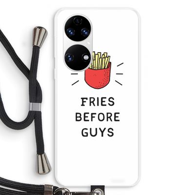 Fries before guys: Huawei P50 Transparant Hoesje met koord