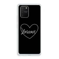 Forever heart black: Samsung Galaxy S10 Lite Transparant Hoesje