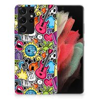 Samsung Galaxy S21 Ultra Silicone Back Cover Punk Rock - thumbnail