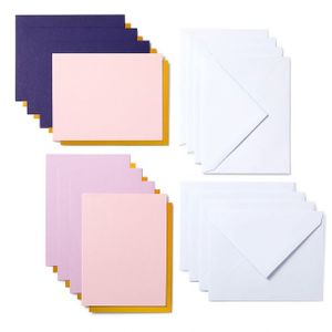 Cricut Joy™ Cutaway Cards Kaartenset Violet, Roze, Roze, Oker