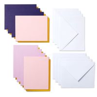 Cricut Joy™ Cutaway Cards Kaartenset Violet, Roze, Roze, Oker - thumbnail