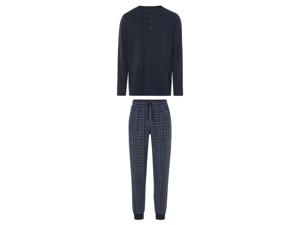 LIVERGY Heren pyjama (XL, Marineblauw)