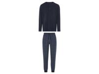 LIVERGY Heren pyjama (XL, Marineblauw)