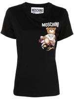 Moschino t-shirt en coton à motif Teddy Bear - Noir