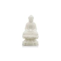 Sneeuwkwarts Beeldje Rulai Boeddha Zittend (11 cm) - thumbnail