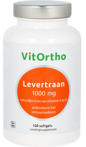 VitOrtho Levertraan 1000 mg Softgels