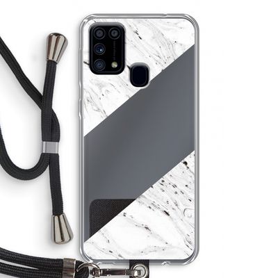 Biggest stripe: Samsung Galaxy M31 Transparant Hoesje met koord