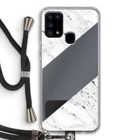 Biggest stripe: Samsung Galaxy M31 Transparant Hoesje met koord