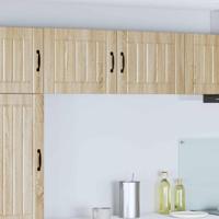 Keukenkast 2 pcs Sonoma Eiken 50 x 31 x 40 cm Bewerkt hout