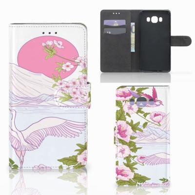 Samsung Galaxy J7 2016 | Telefoonhoesje | Met pasjeshouder | Bird Standing Samsung Galaxy J7 2016 | Telefoonhoesje | Met pasjeshouder | Bird Standing