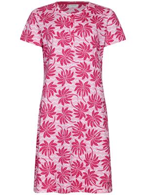 Roze palmbomen nachthemd katoen