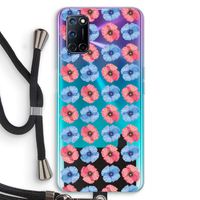 Klaproosjes: Oppo A72 Transparant Hoesje met koord