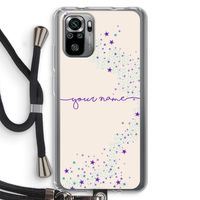 Sterren: Xiaomi Redmi Note 10S Transparant Hoesje met koord Sterren: Xiaomi Redmi Note 10S Transparant Hoesje met koord