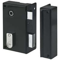 Verticaal opbouwslot met kruk - YALE - YAV36D - Kaki, 2 sleutels meegeleverd - Rechtse versie - Binnendeur