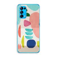 Bold Rounded Shapes: Oppo Find X3 Lite Transparant Hoesje