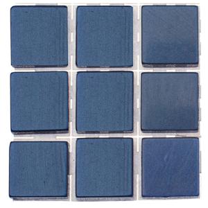 Glorex Hobby - mozaiek stenen/steentjes - donkerblauw - 189x stuks - 10 x 10 x 2 mm - knutselen