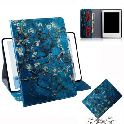 Abrikoos bloesem patroon horizontale Flip lederen case voor Amazon Kindle Paperwhite 4 (2018)/3/2/1 met houder & Card slot & portemonnee