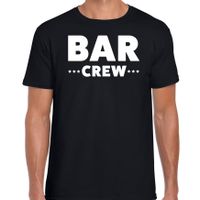 Bar Crew t-shirt voor heren - personeel/staff shirt - zwart - thumbnail