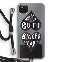 Big butt bigger heart: Pixel 4a Transparant Hoesje met koord