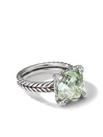 David Yurman bague Châtelaine en argent sterling sertie de diamants - Vert