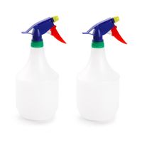 2x Waterverstuivers/plantenspuiten wit 1 liter 25 cm