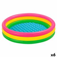 Opblaasbaar Kinderzwembad Intex Sunset Ringen 131 L 114 x 25 x 114 cm (6 Stuks)