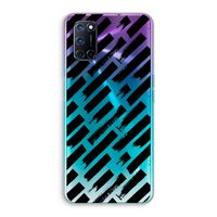 Zwarte vegen: Oppo A52 Transparant Hoesje