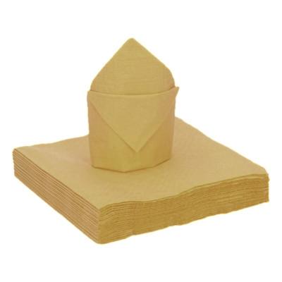 Feestservetten - 20 stuks - goud - 40 x 40 cm - papier
