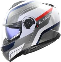 LS2 opklaphelm "ff908 strobe ii monza" helmet ff908 stro.ii monza l wh/blue/red