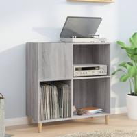 Platenkast 84,5x38x89 cm bewerkt hout grijs sonoma eikenkleurig - thumbnail