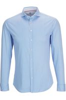 Desoto Slim Fit Jersey shirt lichtblauw/wit, Gestreept