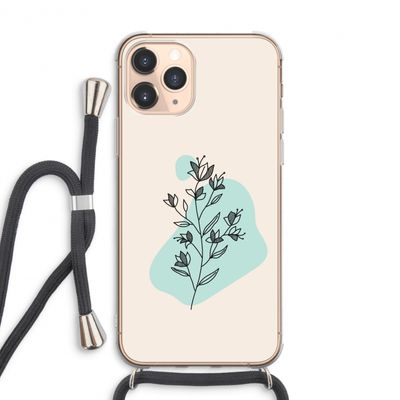 Violets are blue: iPhone 11 Pro Max Transparant Hoesje met koord