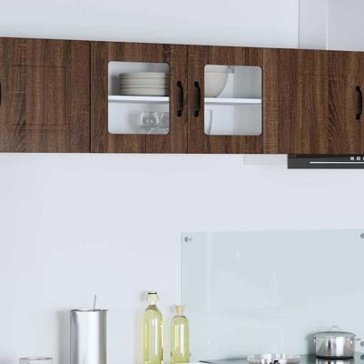 Keukenkast aan de muur Bruin Eiken 80 x 31 x 40 cm Bewerkt hout Keukenkast aan de muur Bruin Eiken 80 x 31 x 40 cm Bewerkt hout